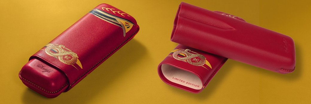 Skórzane etui na cygara Davidoff – limitowana edycja 2025