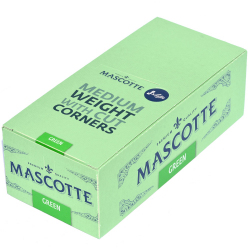 Bibułki Mascotte Green Cut Corner (50x50 listków)