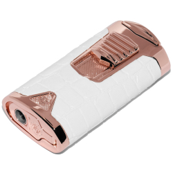Zapalniczka Rocky Patel Statesman Rose Gold & White Leather
