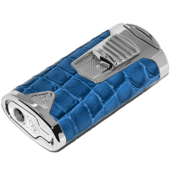Zapalniczka Rocky Patel Statesman Silver & Blue Leather