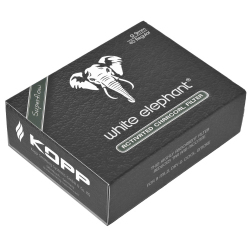 Filtry White Elephant Charcoal 9mm (40 szt.)