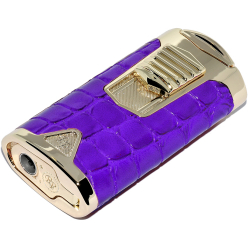 Zapalniczka Rocky Patel Statesman Gold & Purple Leather