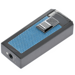 Zapalniczka Rocky Patel CFO Triple Gunmetal H.E. Blue Carbon Fiber