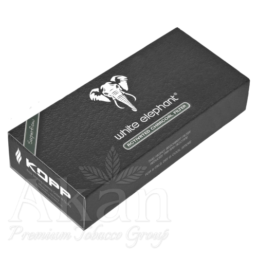Filtry White Elephant Charcoal 6mm (45 szt.)