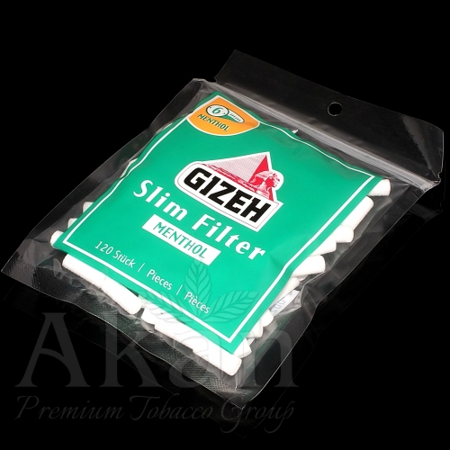 Filtry Gizeh Slim Menthol - filtry papierosowe (120 szt)