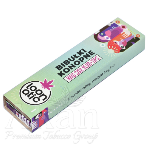 Bibułki Konopne Loonatic King Size (24x32 listki)