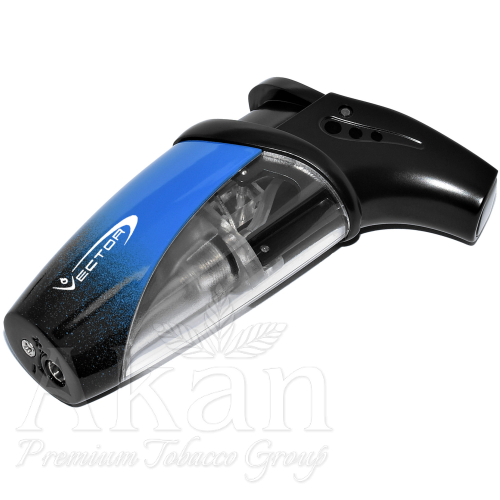 Zapalniczka Vector VOLT 06 Blue and Black Lacquer Tinted Blue