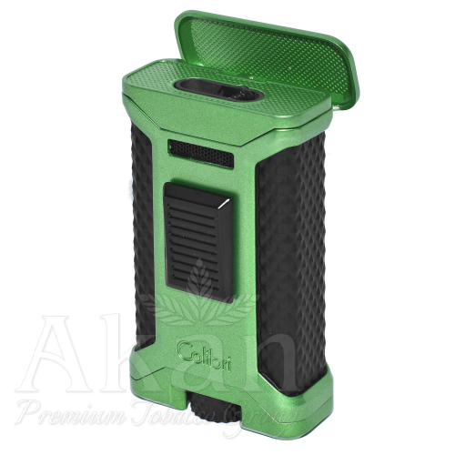 Zapalniczka Colibri Ascari LI250T6 Green (3 dysze + 2x wyrzynarka)
