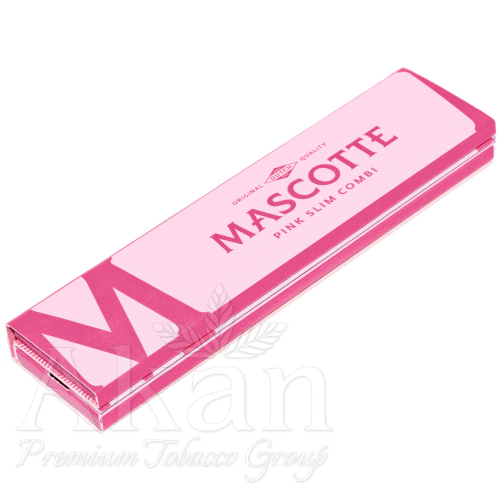 Bibułki Mascotte Slim Size Pink Magnetic + Filtry (34 listki)