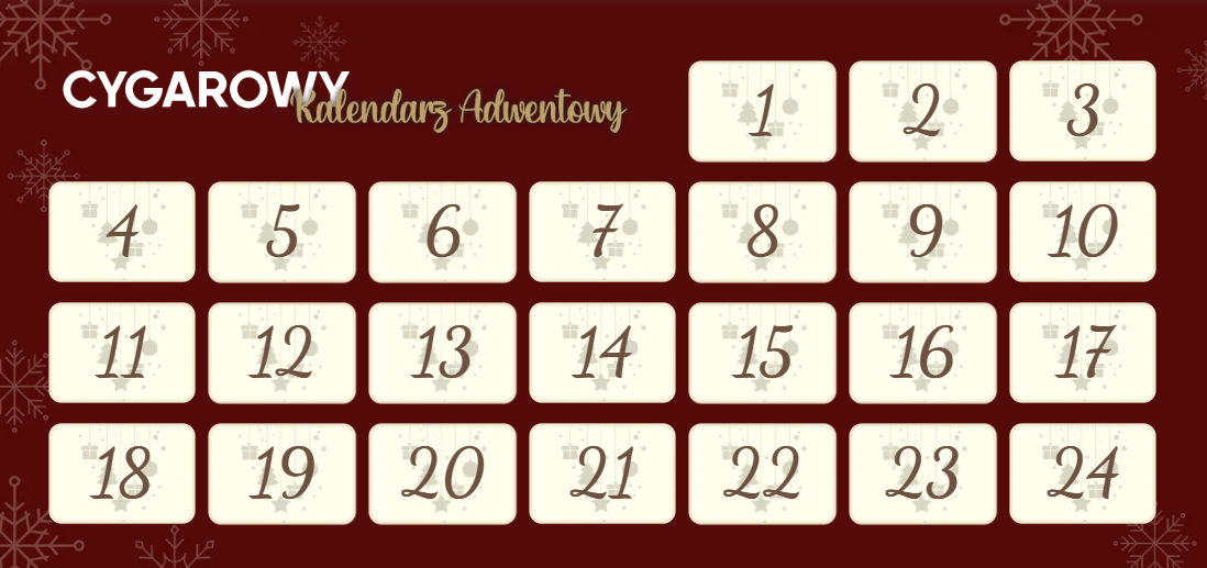 Cygarowy Kalendarz Adwentowy